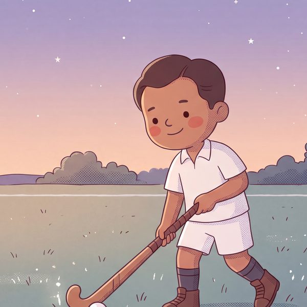 He practised even by moonlight.